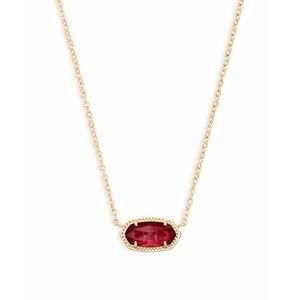 Kendra Scott Elisa Pendant Gold Necklace in Berry